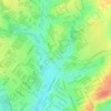 Três Barras topographic map, elevation, terrain