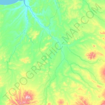Тигиль topographic map, elevation, terrain