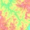 Milho Verde topographic map, elevation, terrain