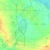 Saginaw River topographic map, elevation, terrain