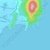 Praia de São Miguel topographic map, elevation, terrain