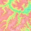 Бужанська сільська громада topographic map, elevation, terrain