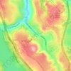 San Mateo Highlands topographic map, elevation, terrain