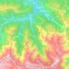 Les Bordes-sur-Lez topographic map, elevation, terrain
