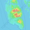 Calvert Island topographic map, elevation, terrain