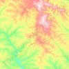 Inocência topographic map, elevation, terrain