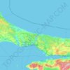 İstanbul topographic map, elevation, terrain