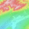Beneixama topographic map, elevation, terrain
