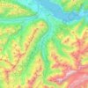 Kander topographic map, elevation, terrain