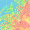 Hamarøy topographic map, elevation, terrain