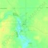 Ithaca topographic map, elevation, terrain