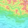 Udayapur topographic map, elevation, terrain