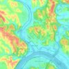 Marietta topographic map, elevation, terrain