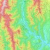 南巨摩郡 topographic map, elevation, terrain