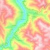 Choras topographic map, elevation, terrain