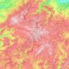 Parc naturel des Hautes-Fagnes–Eifel topographic map, elevation, terrain