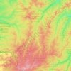 Jordão topographic map, elevation, terrain