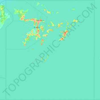 Kalangala topographic map, elevation, terrain