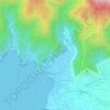 Auma topographic map, elevation, terrain
