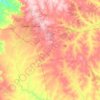 Campo Grande topographic map, elevation, terrain