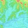 Buk-gu topographic map, elevation, terrain