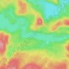 Lac Devine topographic map, elevation, terrain
