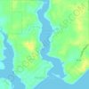 Perdido Beach topographic map, elevation, terrain