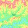 Pampilhosa da Serra topographic map, elevation, terrain