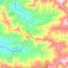 Humin topographic map, elevation, terrain