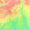 Houston County topographic map, elevation, terrain