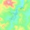 Peña Blanca Lake topographic map, elevation, terrain