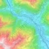 Donnas topographic map, elevation, terrain