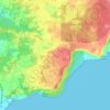 Mangilao topographic map, elevation, terrain