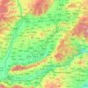 运城市 topographic map, elevation, terrain