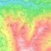 Tschiertschen-Praden topographic map, elevation, terrain