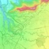 Moka topographic map, elevation, terrain