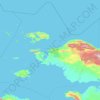 Southwest Papua topographic map, elevation, terrain