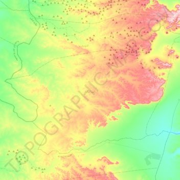 Ras El Oued topographic map, elevation, terrain