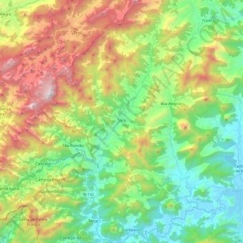 Sana topographic map, elevation, terrain