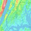 The Bronx topographic map, elevation, terrain