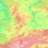 Республика Хакасия topographic map, elevation, terrain