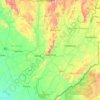 Kenema District topographic map, elevation, terrain