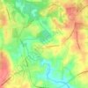 Porterdale topographic map, elevation, terrain