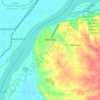 Warsaw topographic map, elevation, terrain