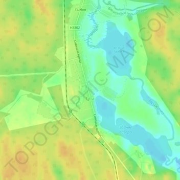 Гута topographic map, elevation, terrain