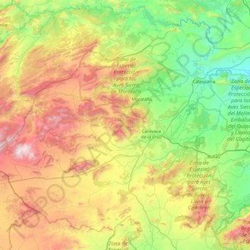 Nord-Ouest topographic map, elevation, terrain