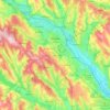 Chișinau topographic map, elevation, terrain