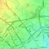 西华街道 topographic map, elevation, terrain