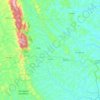 Varzedo topographic map, elevation, terrain