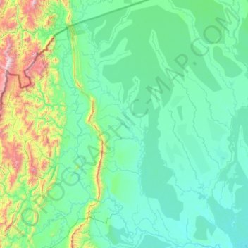 Morona topographic map, elevation, terrain